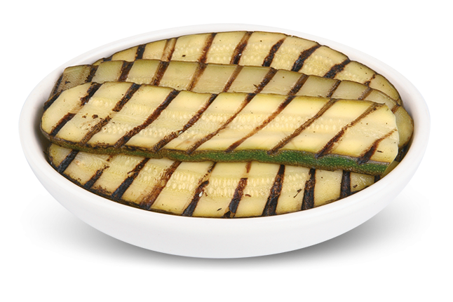 Grilled Courgettes in Sunflower Oil