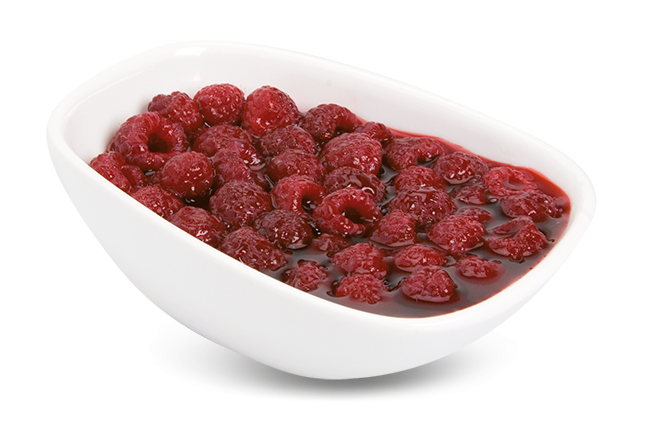 Himbeeren in Sirup