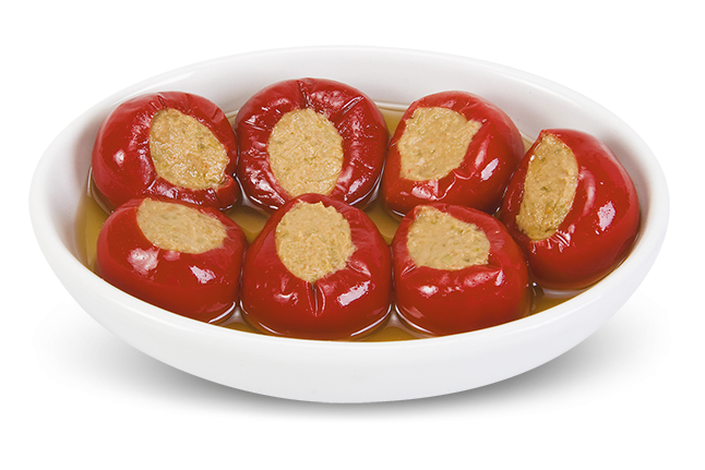 Stuffed Hot Peppers in Sunflower Oil