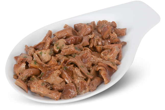 Chopped Sautéed Chanterelle Mushrooms