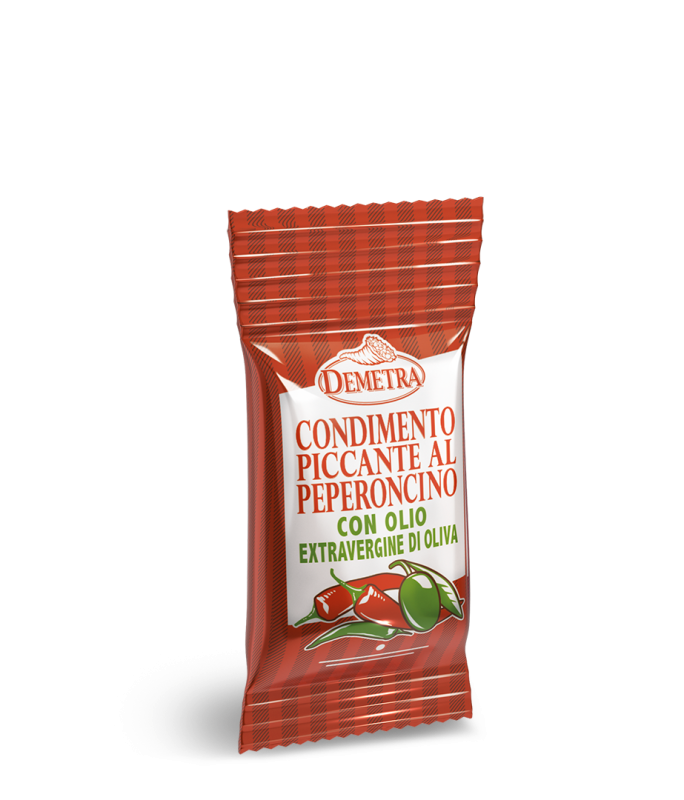 Condimento Olio Extra Vergine di Oliva al Peperoncino Monodose