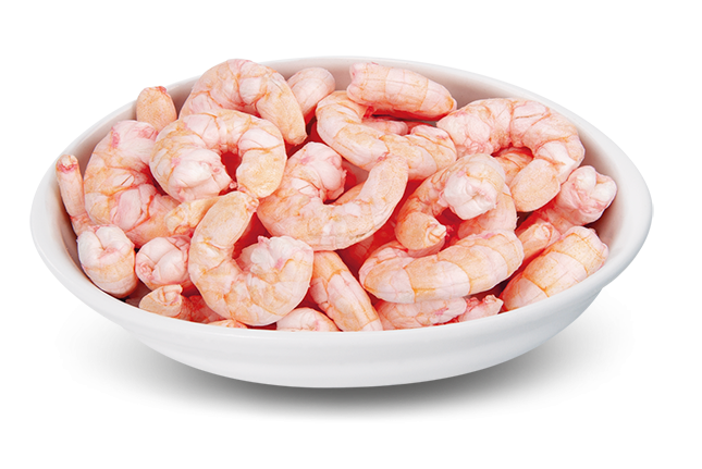 Freeze-dried tiger prawns