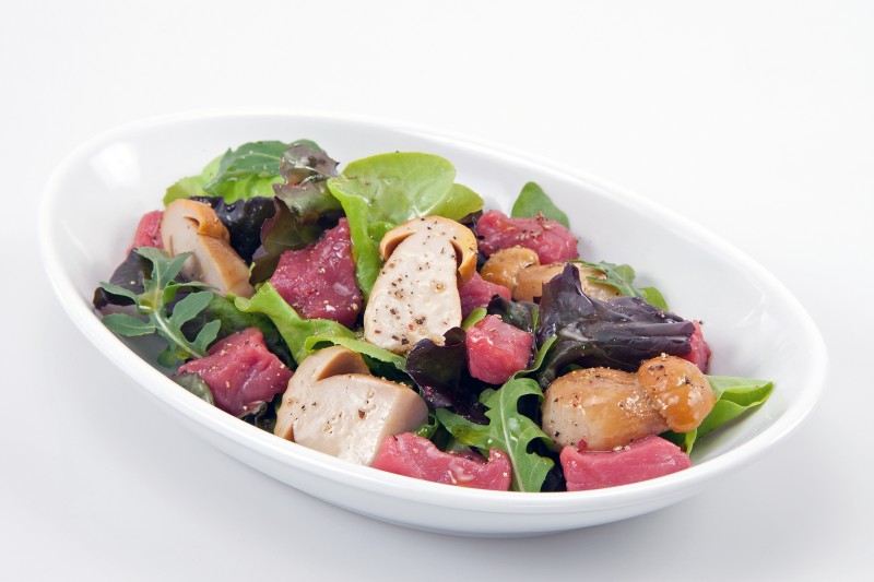 Piemontese meat salad with porcini mushrooms