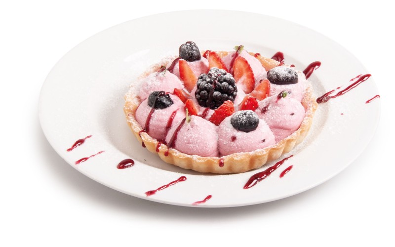 Crostatina con mousse ai frutti di bosco